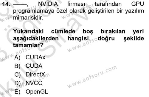 Programlamada Yeni Eğilimler Dersi 2022 - 2023 Yılı Yaz Okulu Sınavı 14. Soru