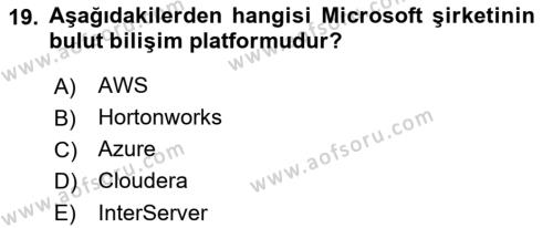 Programlamada Yeni Eğilimler Dersi 2022 - 2023 Yılı Yaz Okulu Sınavı 19. Soru
