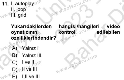 Programlamada Yeni Eğilimler Dersi 2023 - 2024 Yılı (Vize) Ara Sınavı 11. Soru