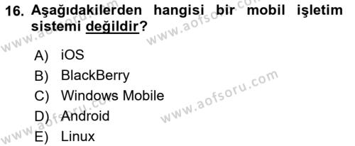 Programlamada Yeni Eğilimler Dersi 2023 - 2024 Yılı (Vize) Ara Sınavı 16. Soru