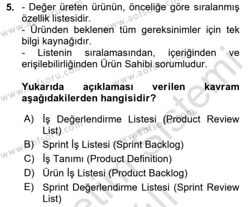 Programlamada Yeni Eğilimler Dersi 2023 - 2024 Yılı (Vize) Ara Sınavı 5. Soru