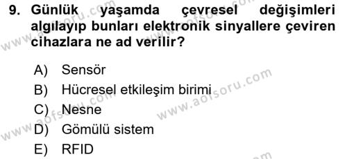 Programlamada Yeni Eğilimler Dersi 2023 - 2024 Yılı (Vize) Ara Sınavı 9. Soru