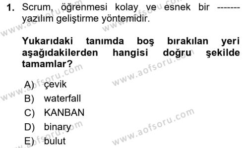 Programlamada Yeni Eğilimler Dersi 2023 - 2024 Yılı (Final) Dönem Sonu Sınavı 1. Soru