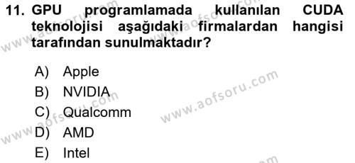 Programlamada Yeni Eğilimler Dersi 2023 - 2024 Yılı (Final) Dönem Sonu Sınavı 11. Soru