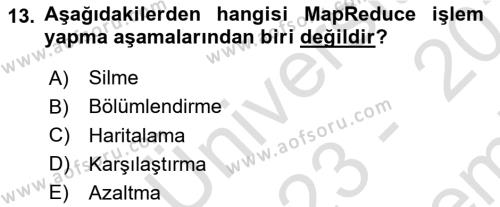 Programlamada Yeni Eğilimler Dersi 2023 - 2024 Yılı (Final) Dönem Sonu Sınavı 13. Soru