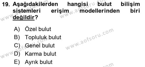 Programlamada Yeni Eğilimler Dersi 2023 - 2024 Yılı (Final) Dönem Sonu Sınavı 19. Soru