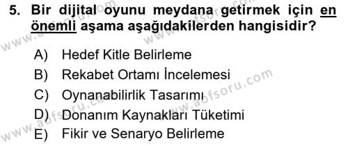 Programlamada Yeni Eğilimler Dersi 2023 - 2024 Yılı (Final) Dönem Sonu Sınavı 5. Soru