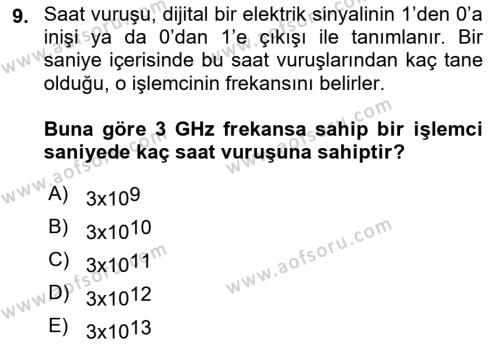 Programlamada Yeni Eğilimler Dersi 2023 - 2024 Yılı (Final) Dönem Sonu Sınavı 9. Soru