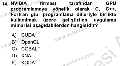 Programlamada Yeni Eğilimler Dersi 2023 - 2024 Yılı Yaz Okulu Sınavı 14. Soru