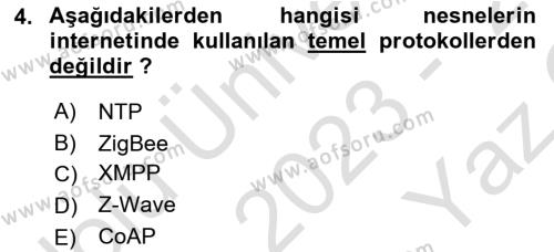 Programlamada Yeni Eğilimler Dersi 2023 - 2024 Yılı Yaz Okulu Sınavı 4. Soru